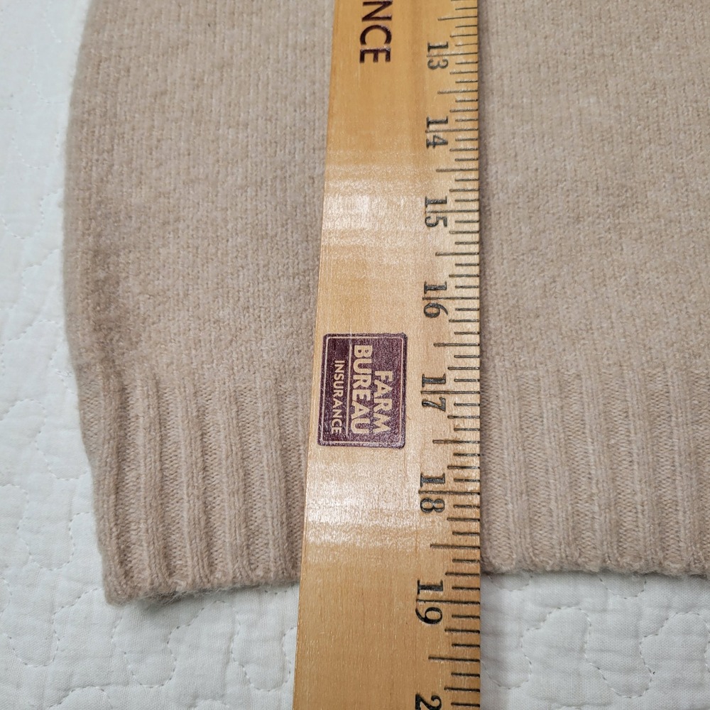 Pink Rose Short Sleeve Sweater Womens Sz M Tan Embroidered Bows Puff Sleeve NEW - Picture 7 of 13